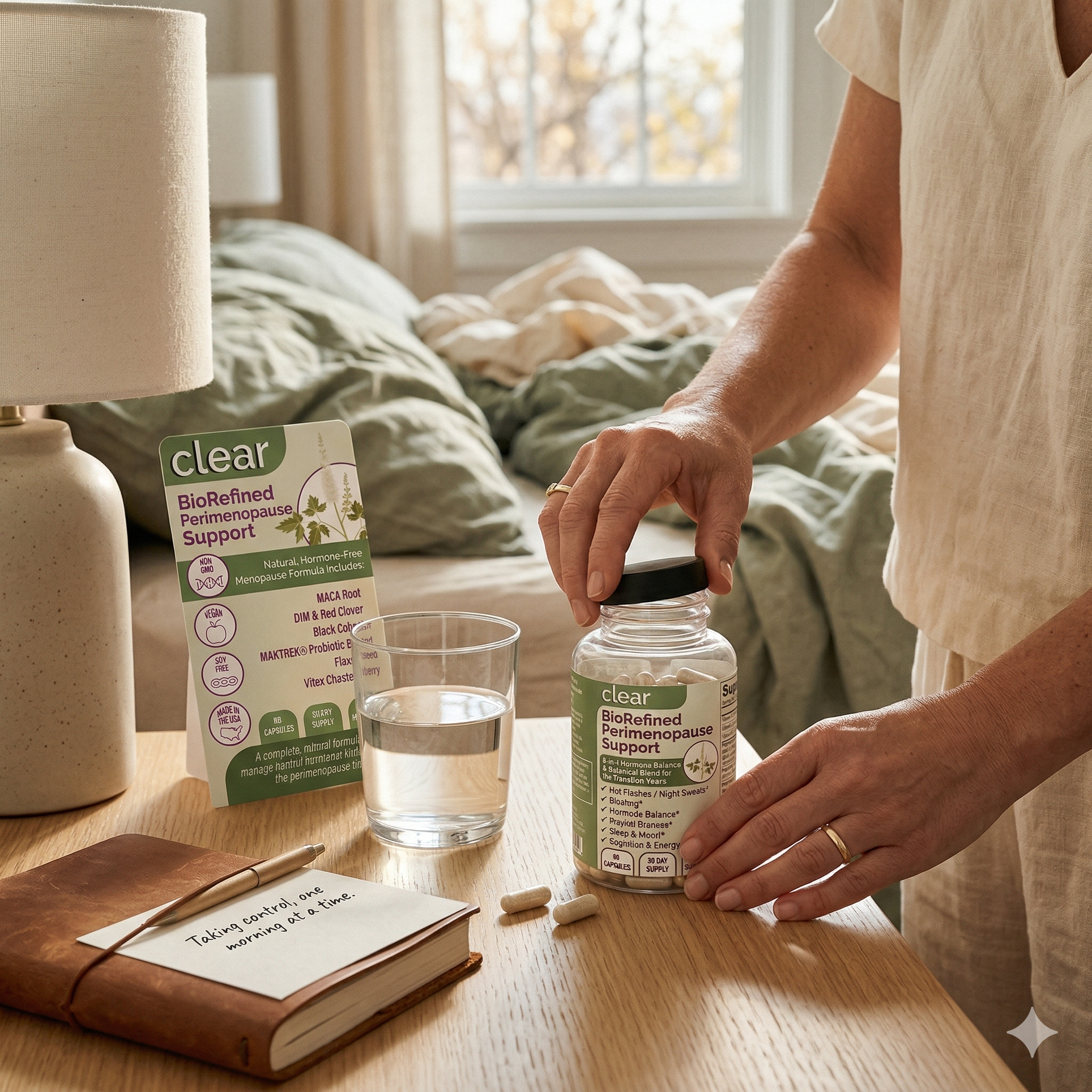 BioRefined Perimenopause Support — 8-in-1 Hormone Balance & Botanical Blend for the Transition Years